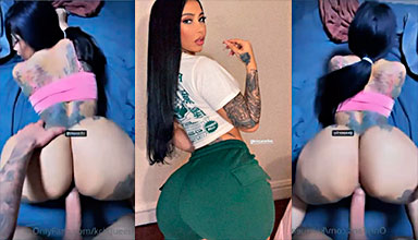 Dominicana Carmen Díaz recibiendo  pila de ñema de su chico🍑