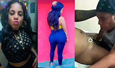 Dominicana La Shanthal y Doble Cara donde le mama el guebo🙈