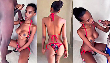 Profe de nagua en la construccion mamando el guebo de 2 ahitianos💦