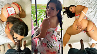 Victorya Addad singando con un guebo gordo y negro vestida de enfermera