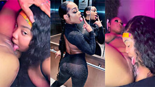 Drippin Velvet con una lesbiana dandole lengua por el toto