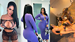 Lorena VIP Lissa Aires en un cuarteto con un tipo con gran guebo