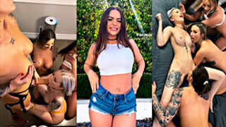 Allison Parker en una rica orgia lesbica con cuatros putas