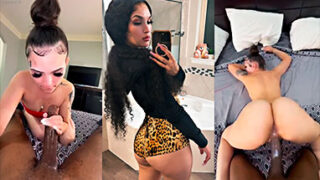 La Rubia Briellah singando muy duro y recibiendo leche