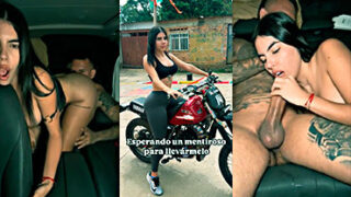 la zorrita de Emily Pérez singando con un conductor de uber