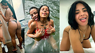 Tokischa y Hillary con una lesbiana devorandolas rico