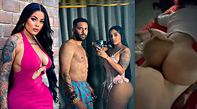 La puta de Mami Kim singando en cuatro con el Mariachi