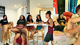 Las putas de Manuela Álvarez y Mía Palvin singando con su hermanastro