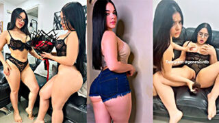 Las putas lesbianas de Genesis Díaz y Mariangel en rico porno