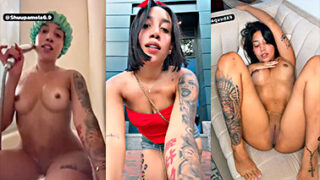 Shupamela abierta en cuatro en el baño mostrando todo