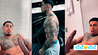 Michael Florees Jimenez en paja intensa en su enorme guebo