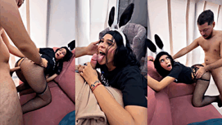 No tiene permiso para salir de noche y seduce al hermanastro singando