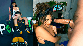 La pareja porno THESTARTOFUS en rica mamadera con mucho placer