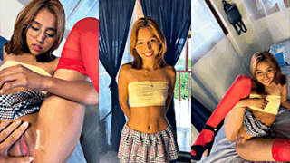 A La colegiala Angie le rompen el toto muy intenso en cuatro