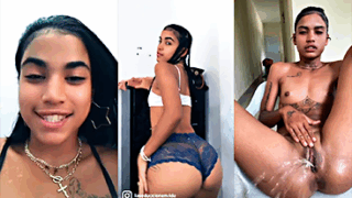 Dominicana La Diosa Amaeya se viene a chorro en paja intensa