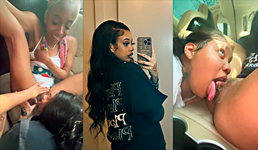 Tiffany Lannette y Drippin Velvet en el uber en porno lesbico