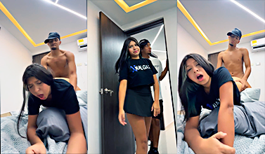 A La Vecina Juliana Foxxx un vecino le rompe el toto duro