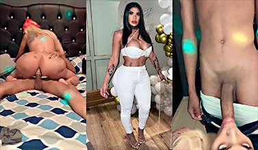 La transexual dominicana La Mami Gold singando muy intenso