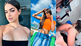 Dominicana Yuleidy abre las piernas al maximo y muestra el toto