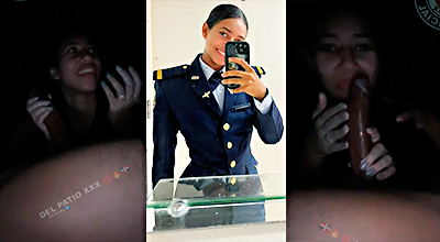 La zorra Cadete de Herrera chupando un guebo muy bien