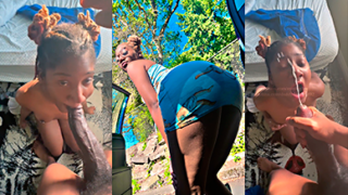 Ella saca esa leche de ese guebo grueso en 3 minutos