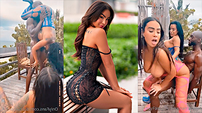 King Nasir y Samie Duchamp en un trio muy ardiente