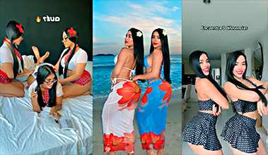 Las hermanas Gemelas Abello en un rico trio de zorras muy intenso