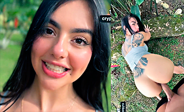 La puta de Iris Rodríguez singando increíblemente al aire libre