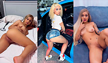 La zorrita de Masha acariciando su hermoso toto rosa