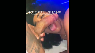 La Dominicana Angie de sabana de la mar chupando un tremendo guebo