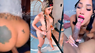 Dominicana culona Camila Samboy (La baby Queen)  mamando y singando en cuatro