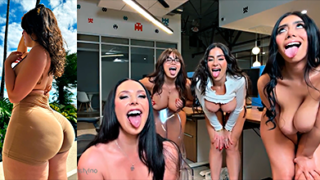 La zorras de Salomé Muñoz Lena The Plug Angela y Violet Myers en la oficina en porno lesbico