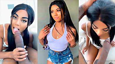 Sophie Vanmeter danda una tremenda mamada de guebo