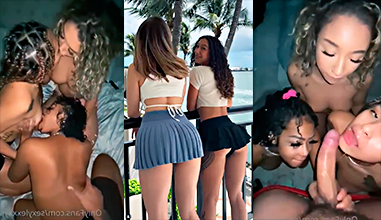 Lexy Xo forma un cuarteto porno de muchas mamadas de guebo muy intensas