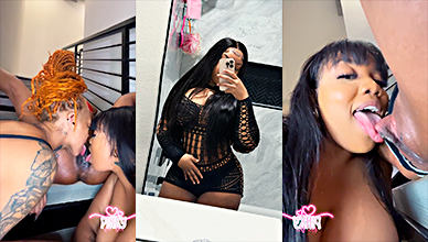 2 tongues at the same time in a whore’s cunt and in a threesome
