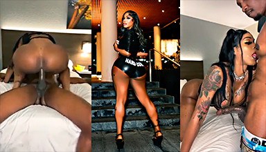 Transsexual Tifarena Chromaz porn video with a black man